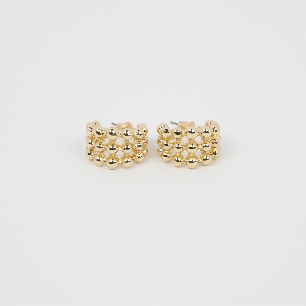 Claire Half Hoop Earrings - Picture 4 of 5